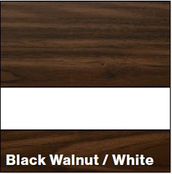 Black Walnut/White MATTE 1/16IN - Rowmark Mattes